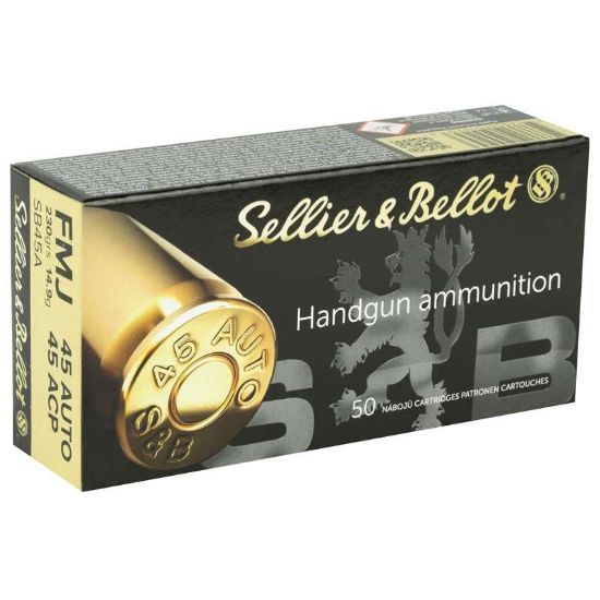 Picture of Sellier & Bellot 45 ACP 230 Grain FMJ SB45A