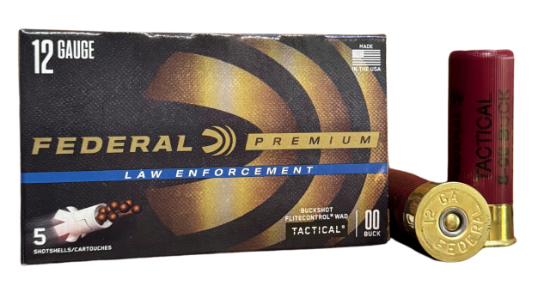 Picture of Federal Premium 12ga Tactical Law Enforcement Reduced Recoil 2-3/4" 00 Buckshot 8 Pellets LE13300